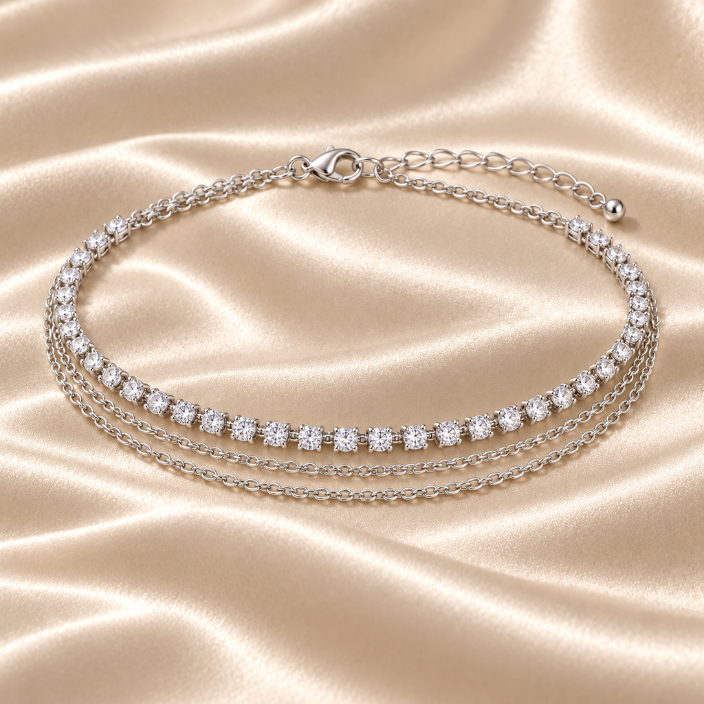MUSEVAR LUMÉA — Crystal Layer Anklet