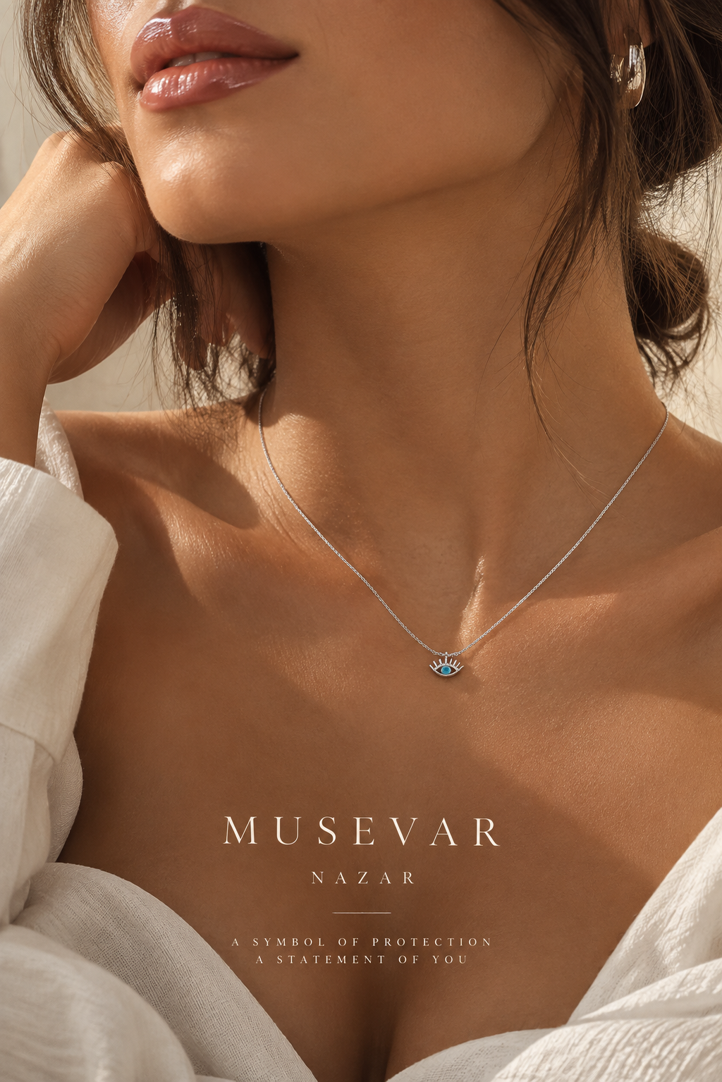 MUSEVAR NAZAR – Türkis Augen-Halskette