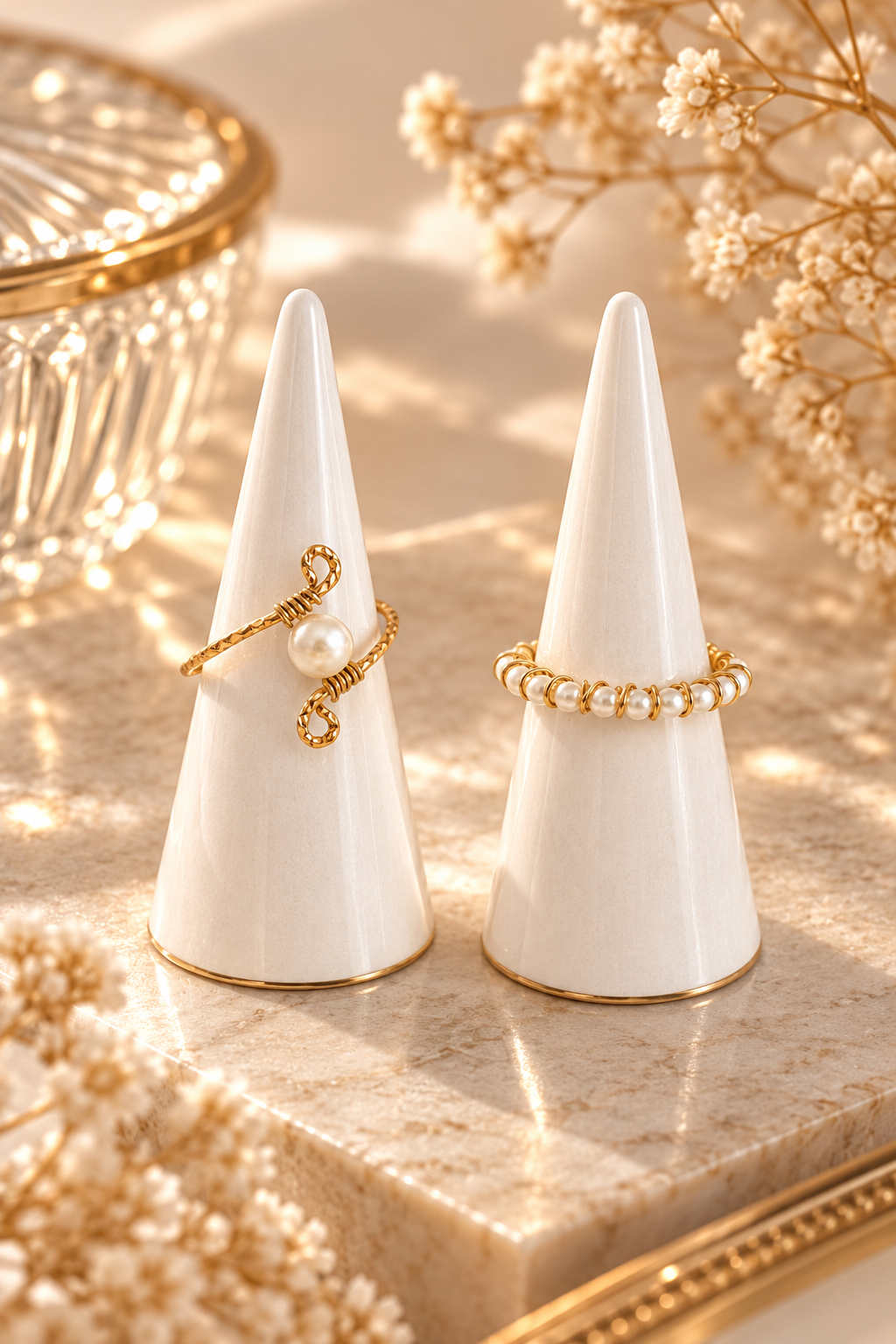 MUSEVAR ÉLIANE – Freshwater Pearl Ring Set