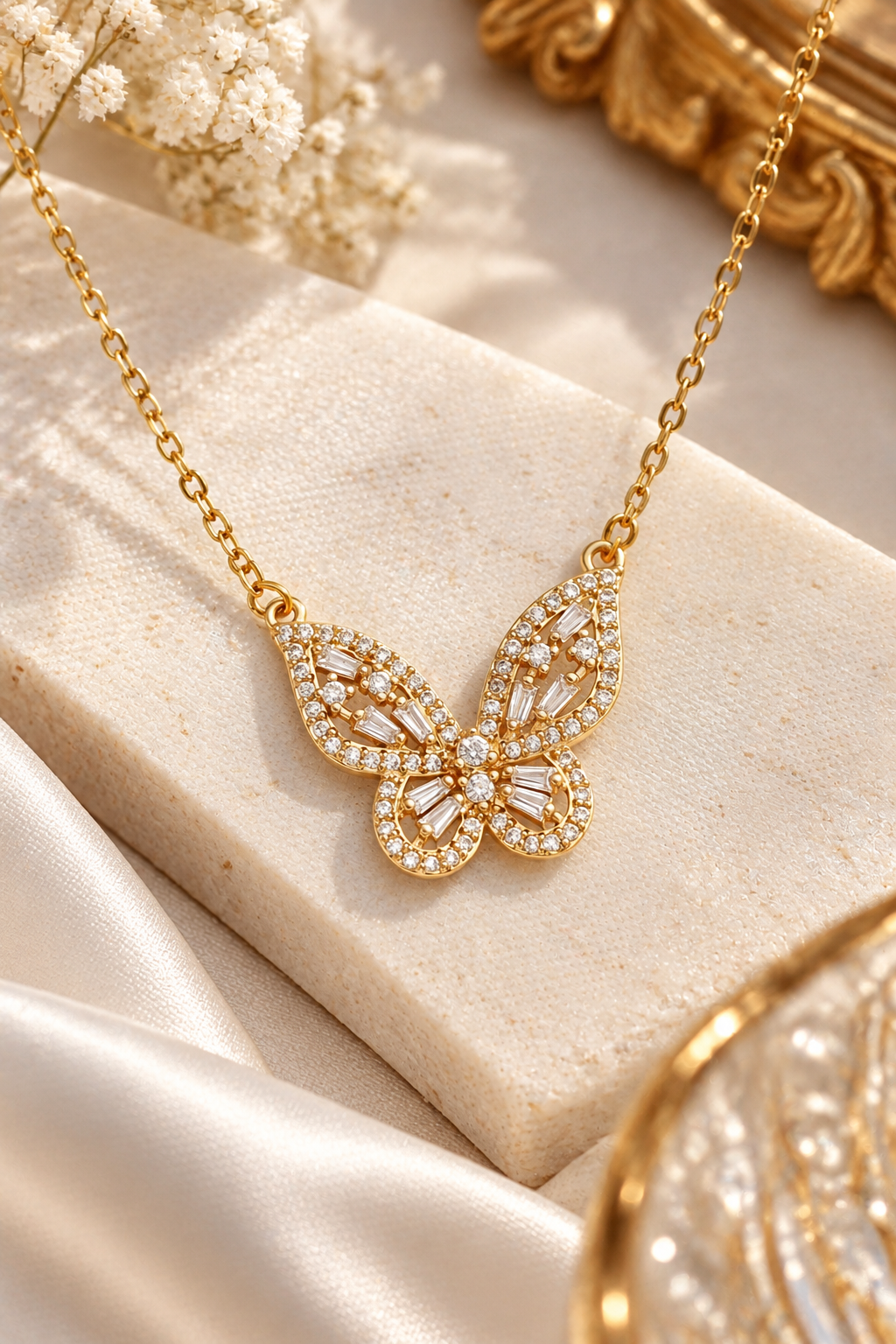 MUSEVAR VÉLIA — Butterfly Crystal Halskette